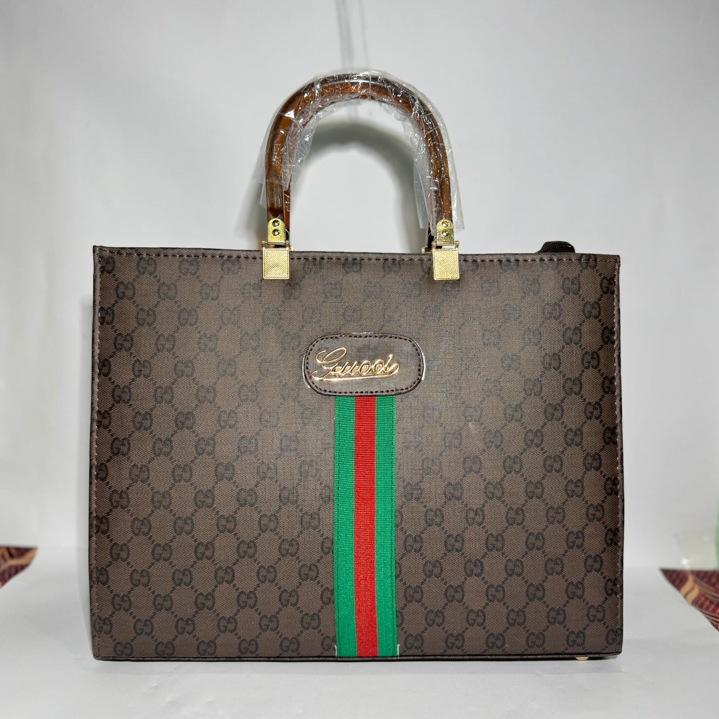 Gucci brown tote bag